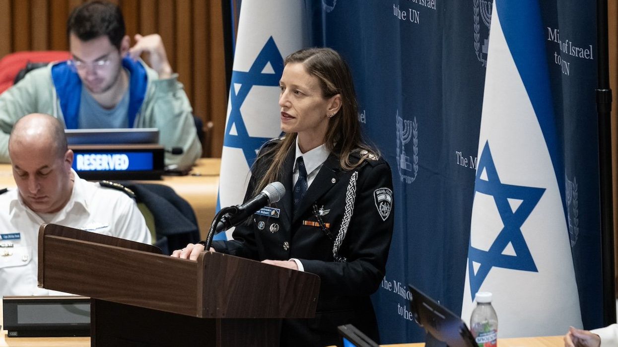 Yael Richert speaks during special event to address sexual violence during Hamas terror attack on October 7 held at UN Headquarters in New York on December 4, 2023. During the event, speakers described their personal experience seeing women violated during terror attack and condemned women’s advocacy groups, specifically UN Women, to be silent on this.