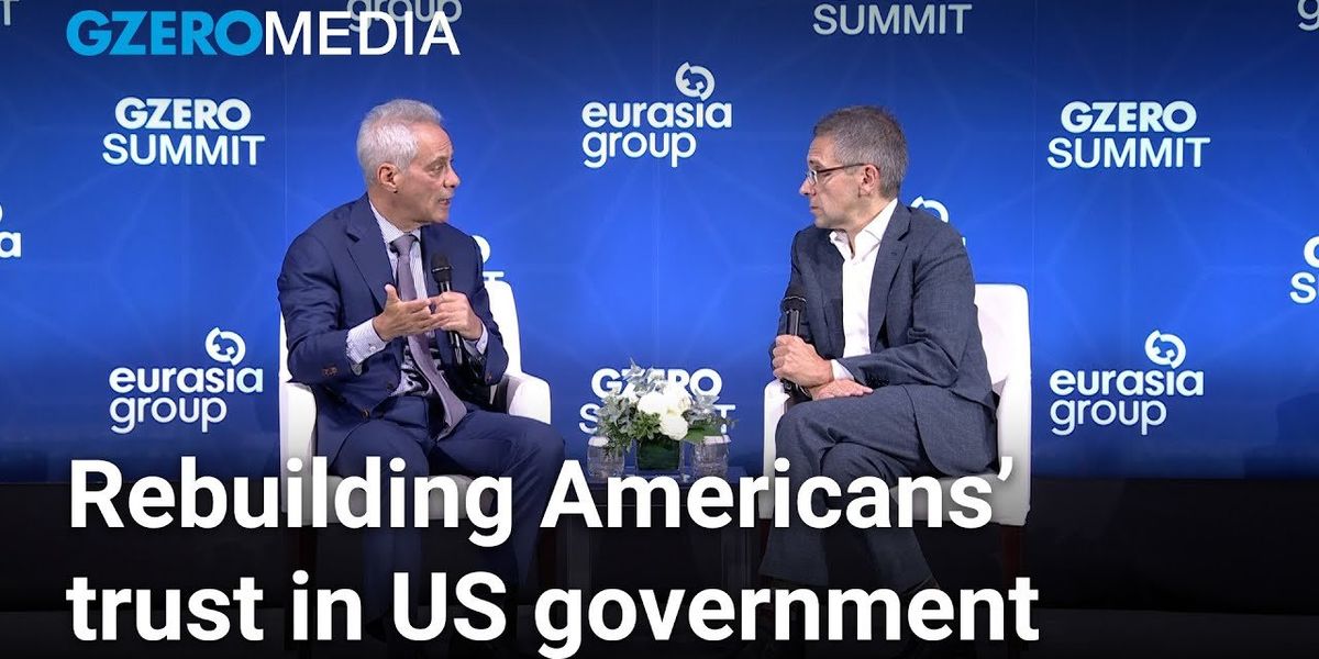Rahm Emanuel & Ian Bremmer discuss the challenges facing US democracy