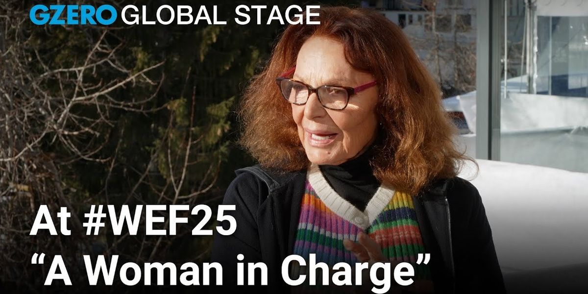 DVF in Davos: A fashion icon is still fighting for gender equality
