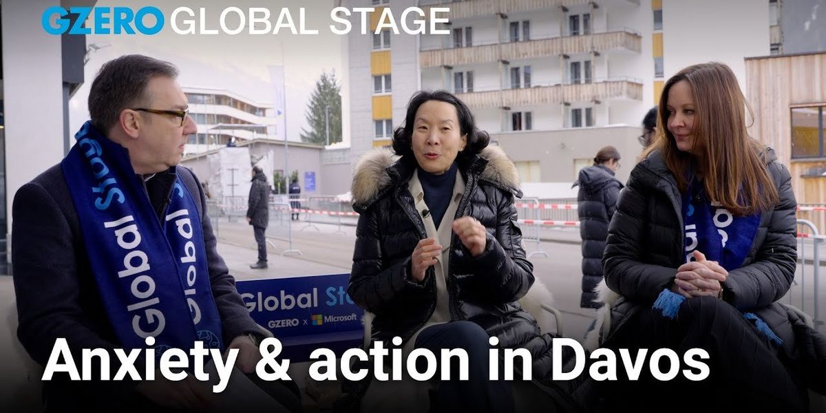 Leaders at Davos are turning "anxiety into action"