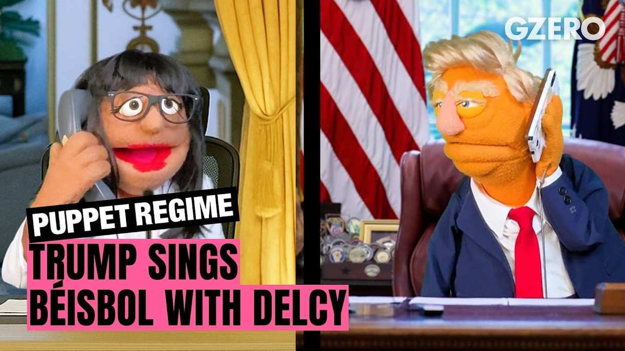 Trump sings beisbol with Delcy