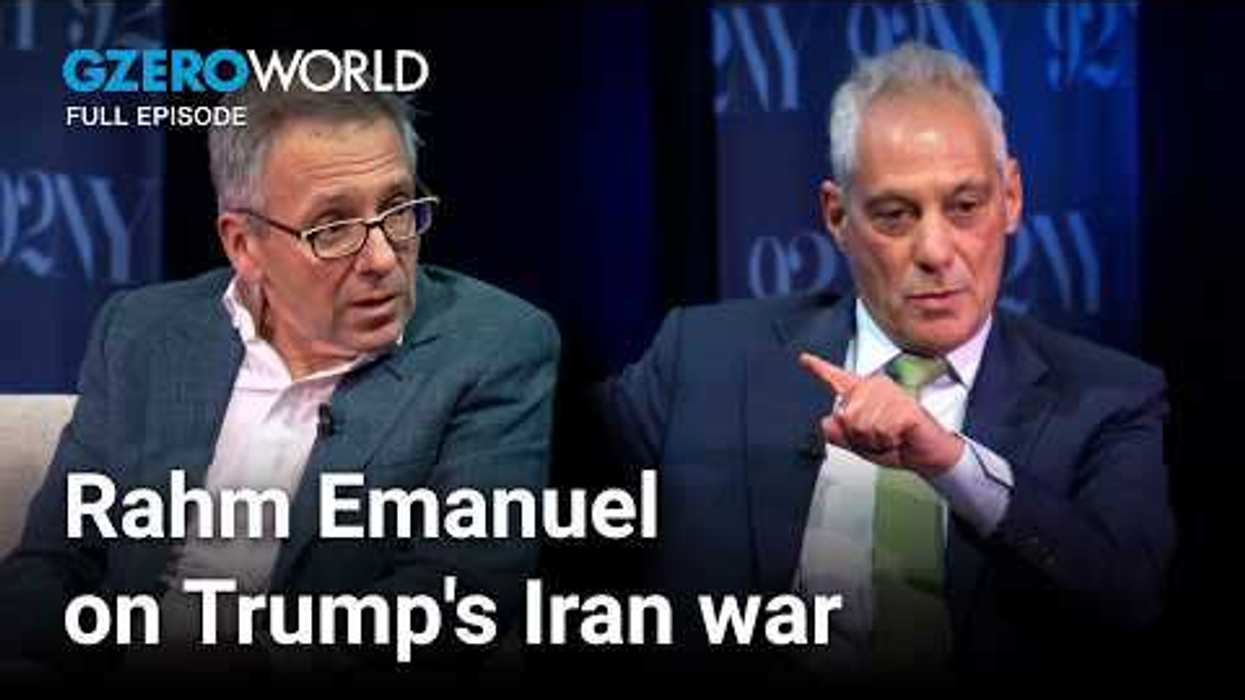 Rahm Emanuel on Iran, China & Trump's troubled foreign policy | GZERO World with Ian Bremmer