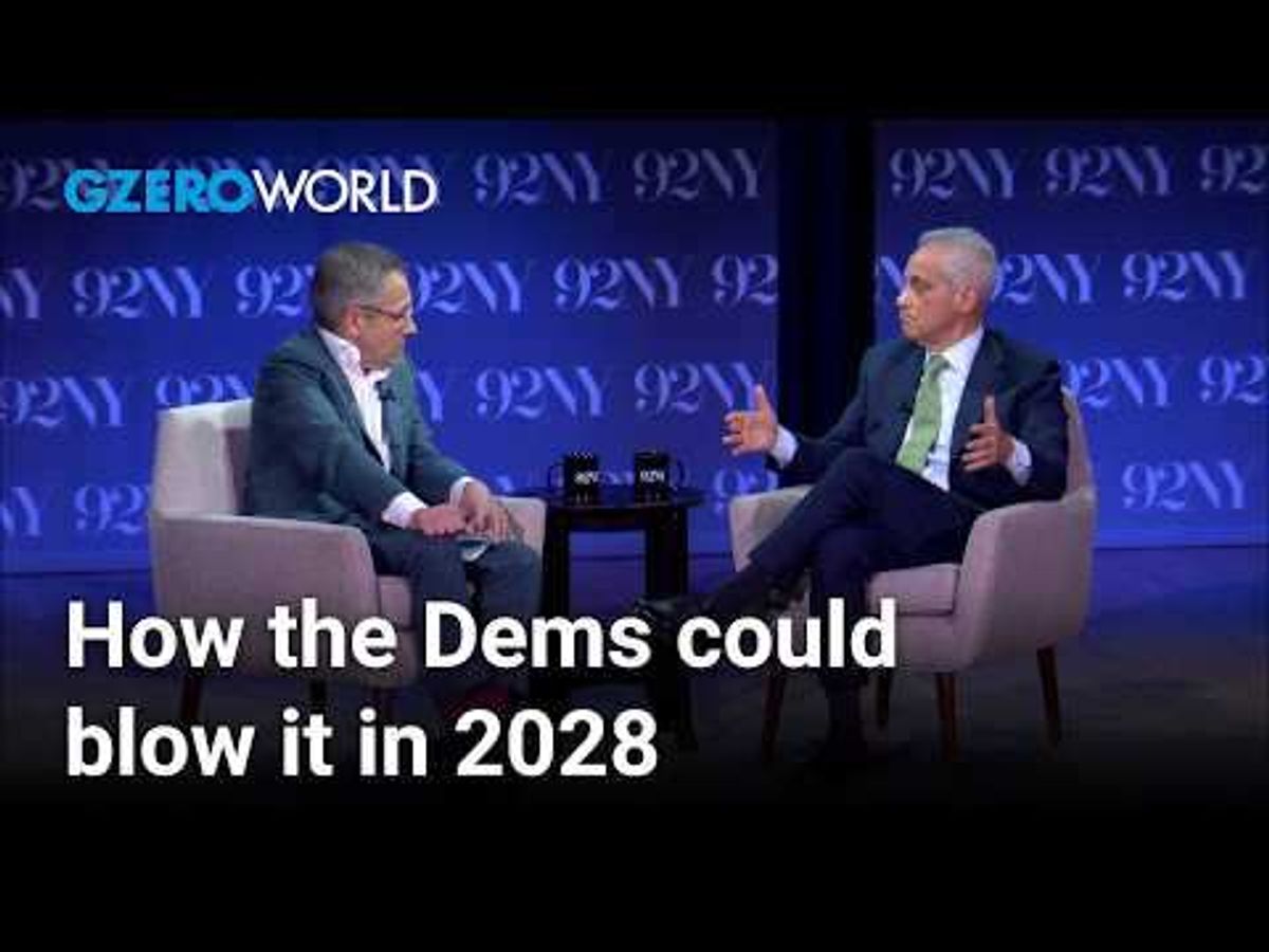 Rahm Emanuel on how the Democrats could blow it in 2028