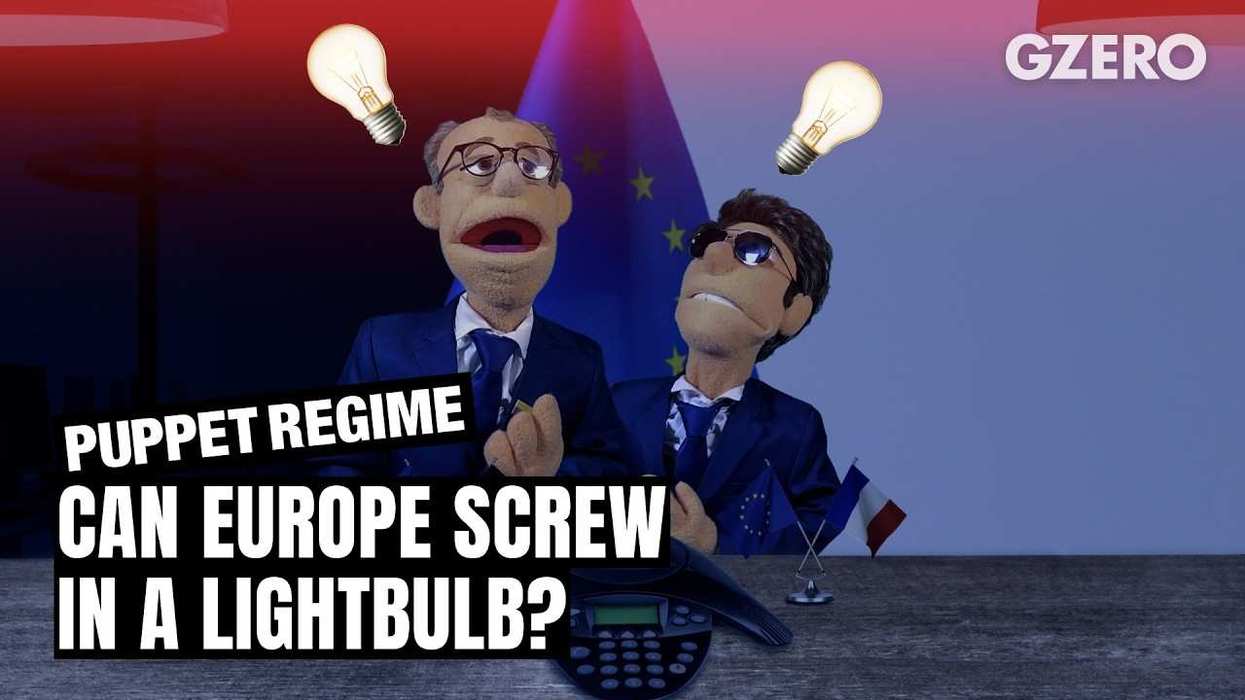 Germany and France try to screw in a lightbulb